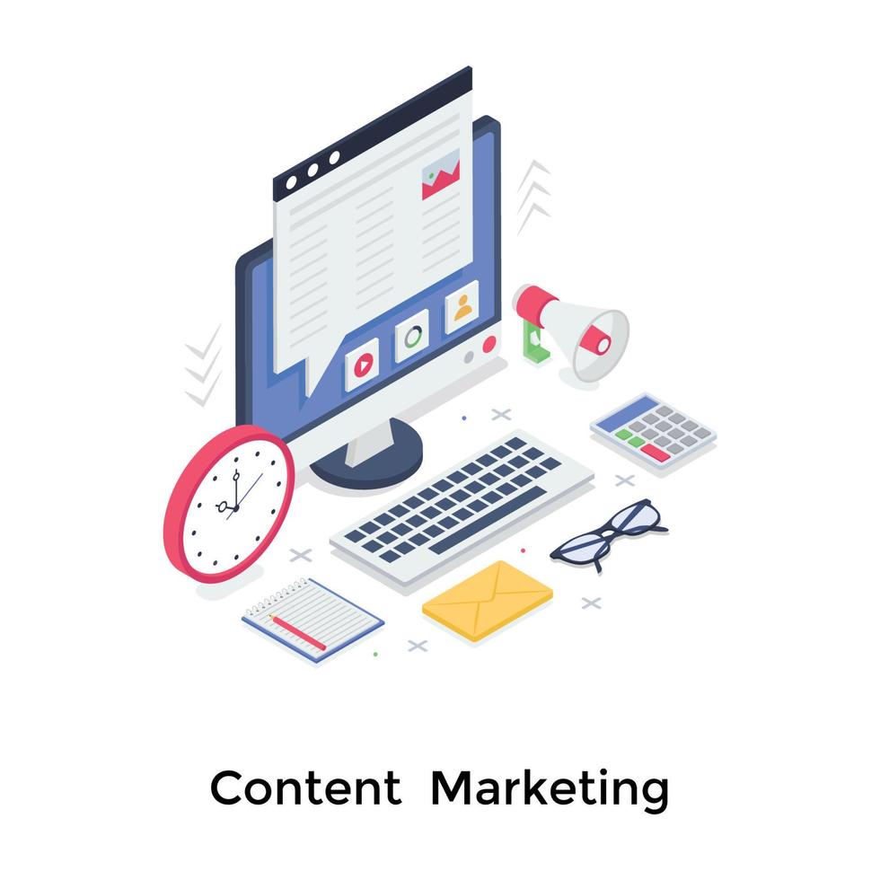 Content Marketing Concepts vector