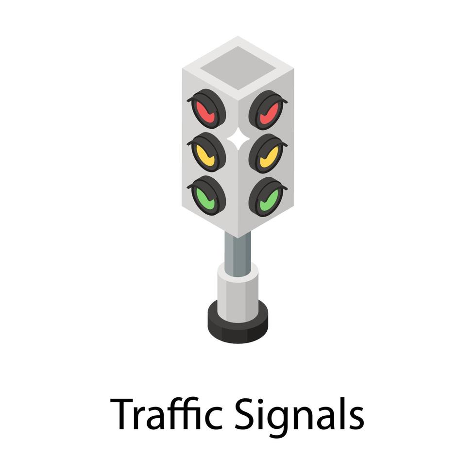 Traffic Signals Concepts vector