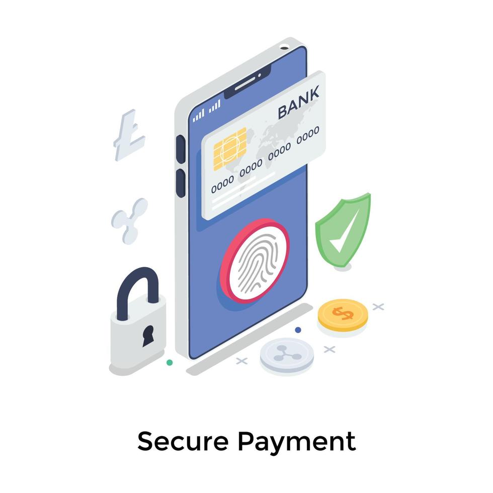 Secure Payment Concepts vector