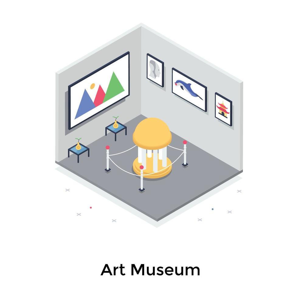 Art Museum Concepts vector
