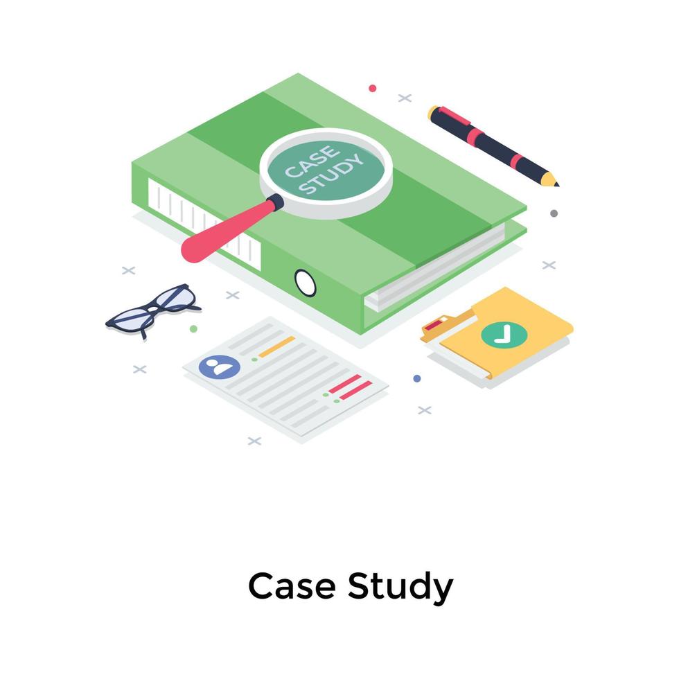 Case Study Concepts vector