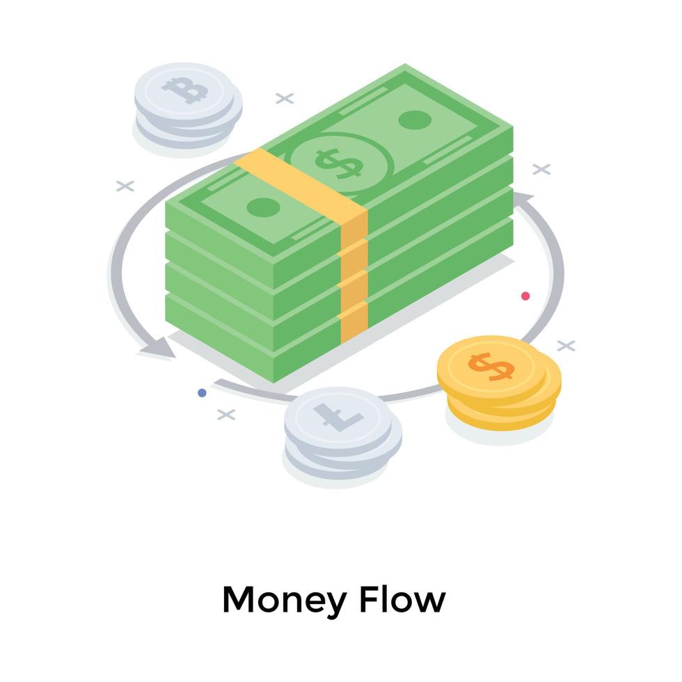 Money Flow Concepts vector