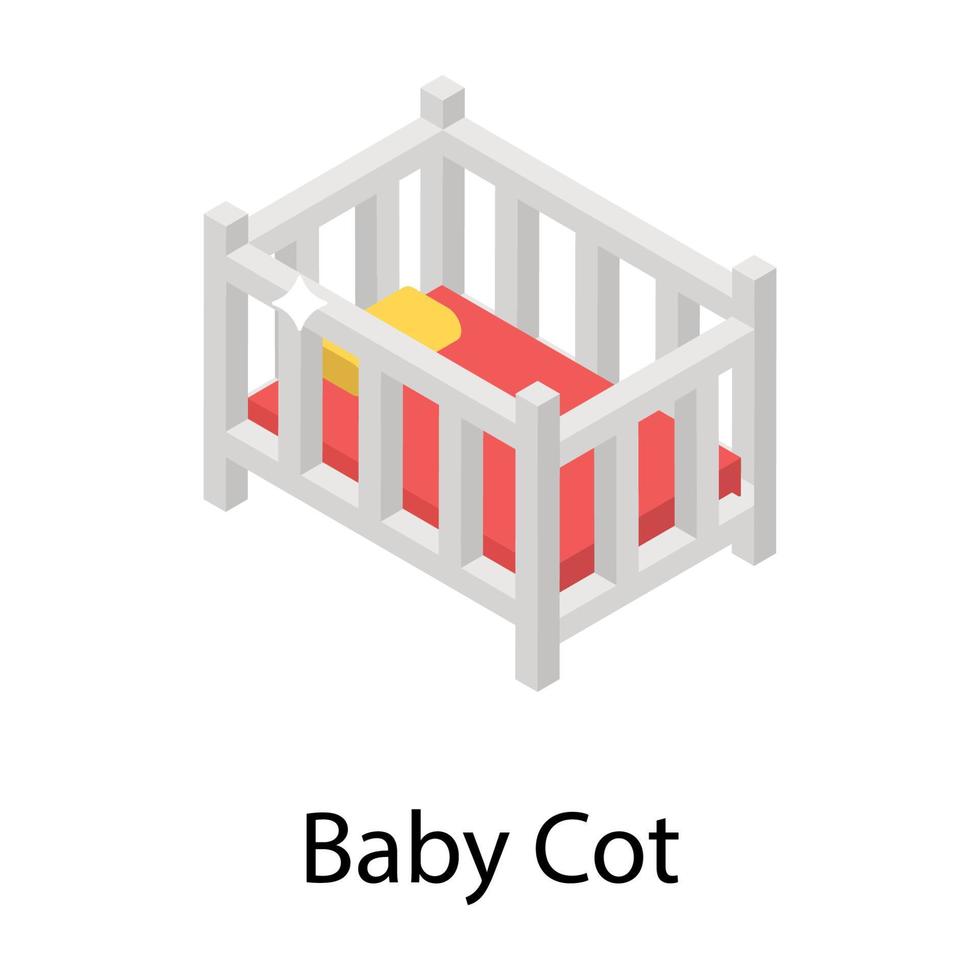 Baby Crib Concepts vector
