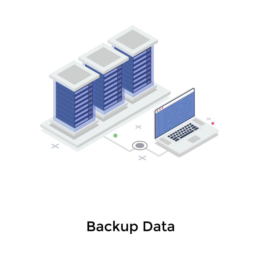 Backup Data Concepts vector