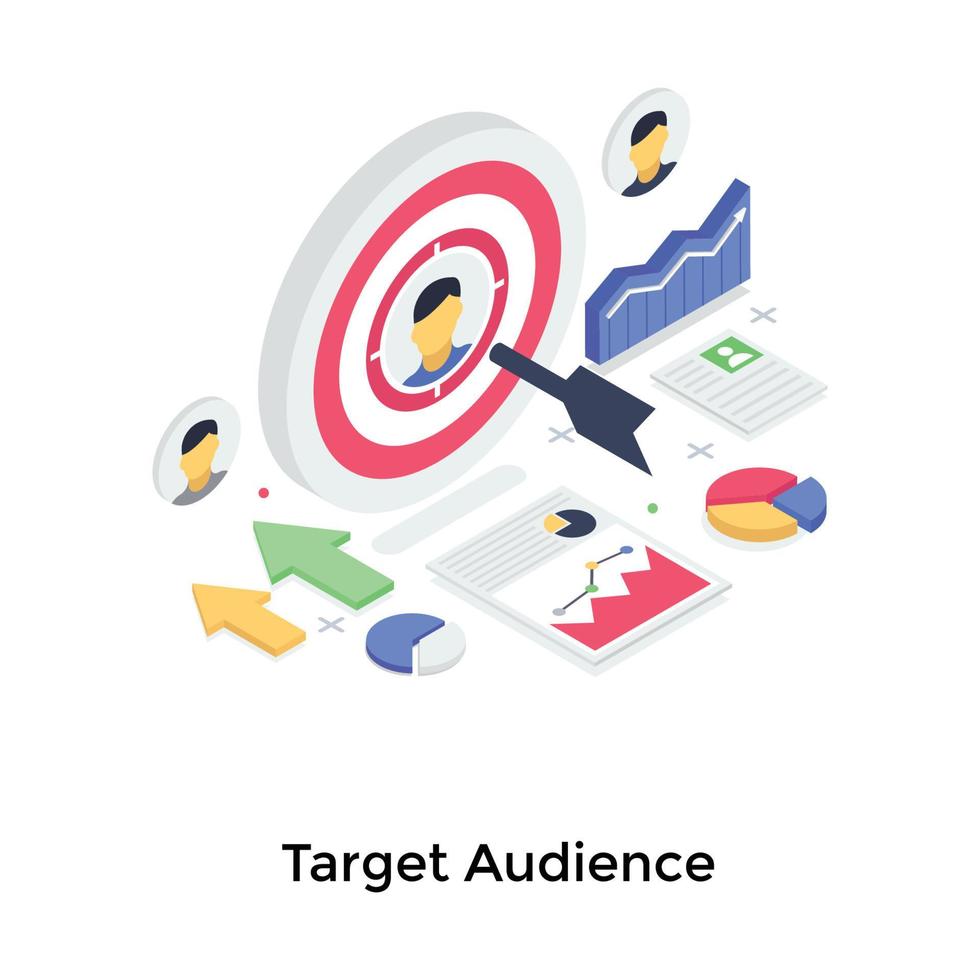 Target Audience Concepts vector