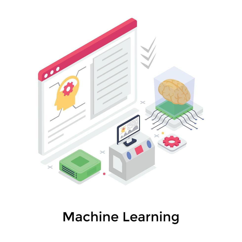 Machine Learning Concepts 5136537 Vector Art at Vecteezy