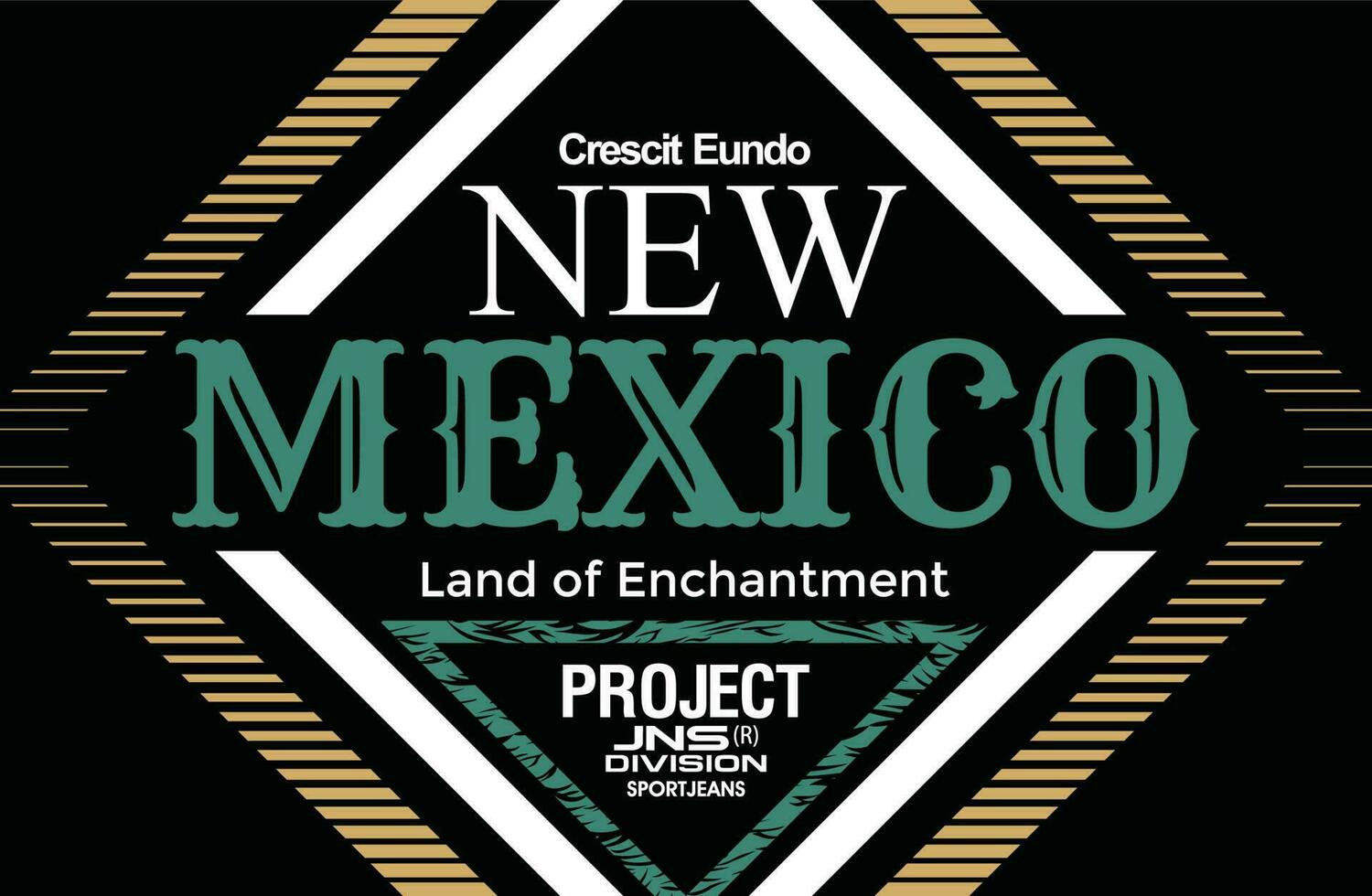 New mexico Lettering hands typography graphic design in vector illustration.