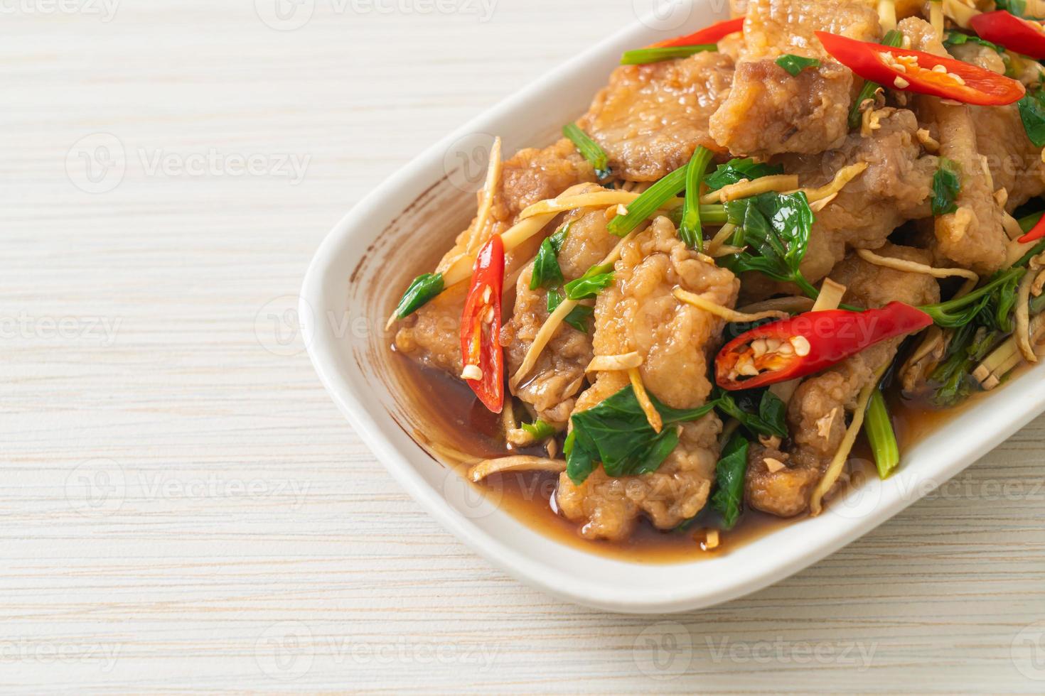 Stir Fried Fish with Chinese Celery 5137726 Stock Photo at Vecteezy