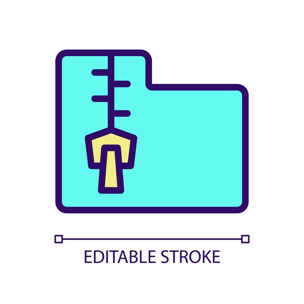 Data mining file archive RGB color pixel perfect icon. Storage virtual information. Digital data tool. Isolated vector illustration. Simple filled line drawing. Editable stroke. Arial font used