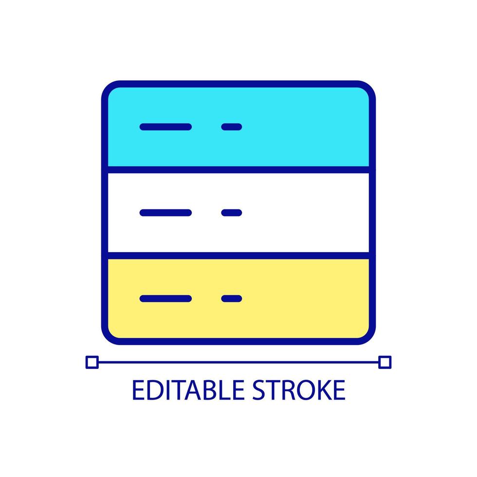 Data archive RGB color icon. Digital and physical library. Online document collection. Historical manuscript. Isolated vector illustration. Simple filled line drawing. Editable stroke. Arial font used