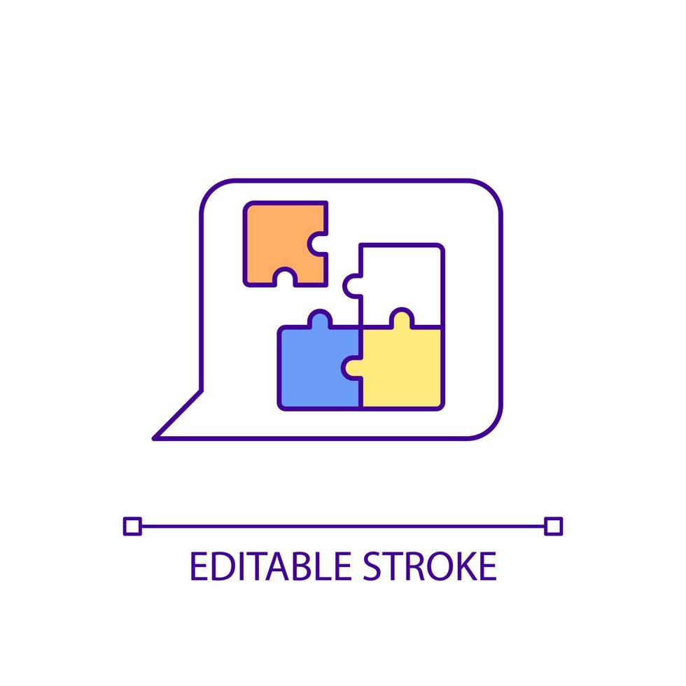 Coping mechanism for mental health RGB color icon. Handling emotions