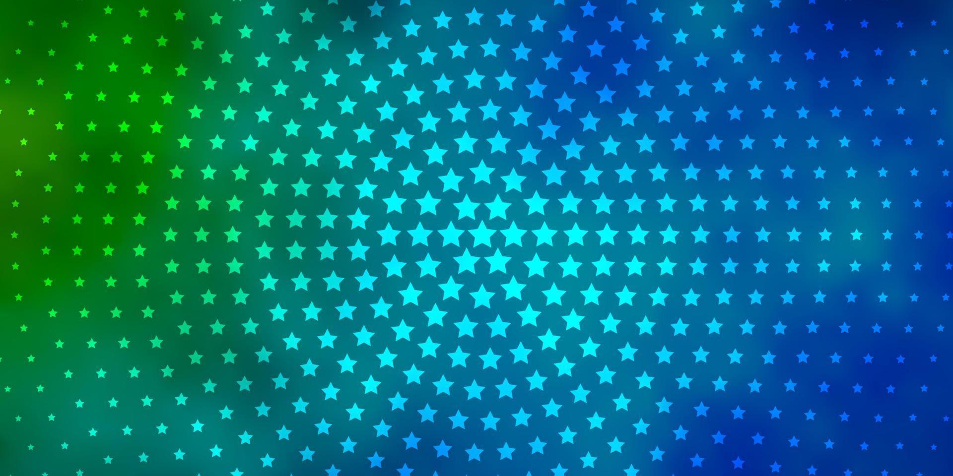 Light Blue, Red vector template with neon stars.