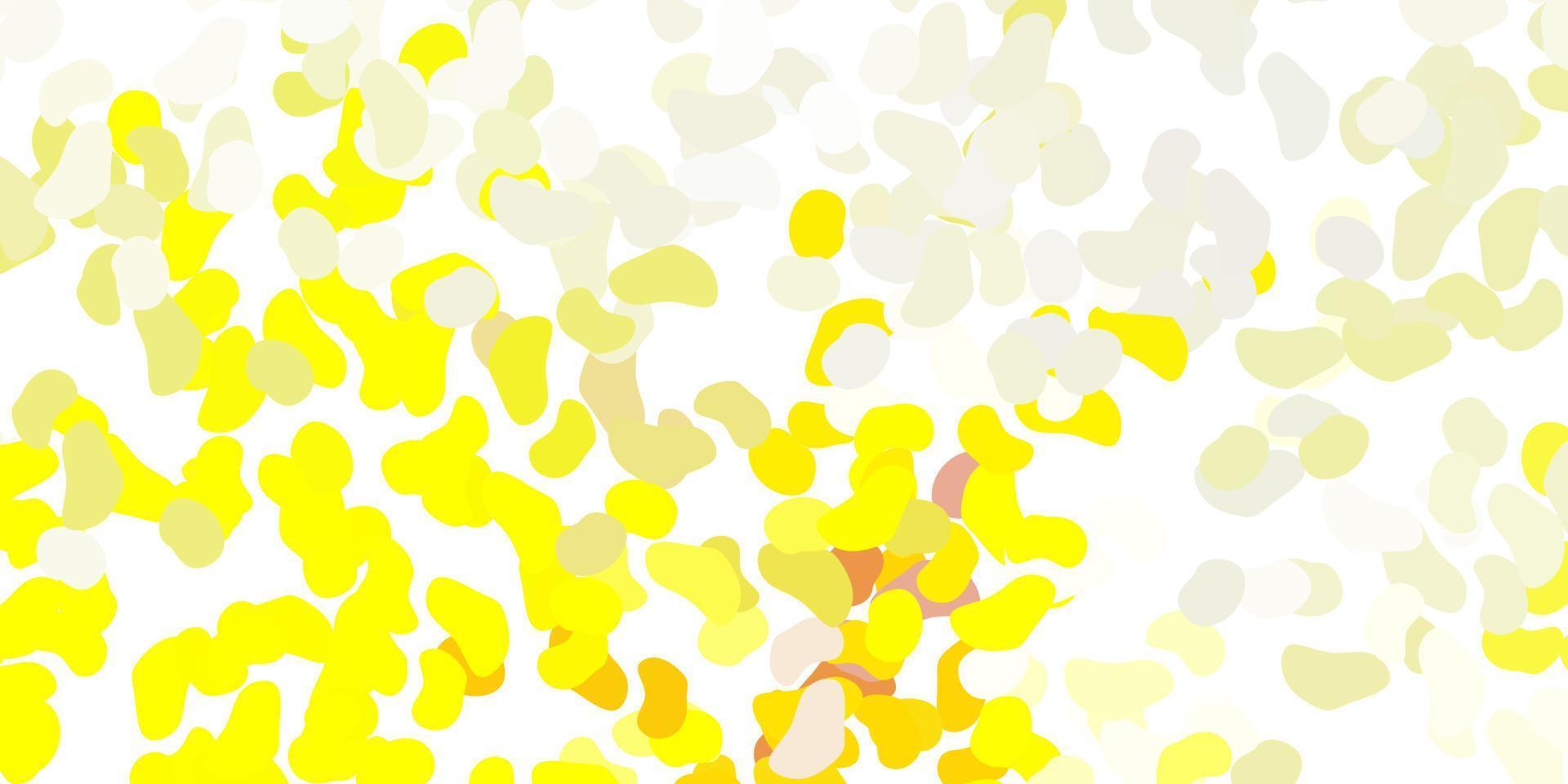 Light yellow vector backdrop with chaotic shapes.