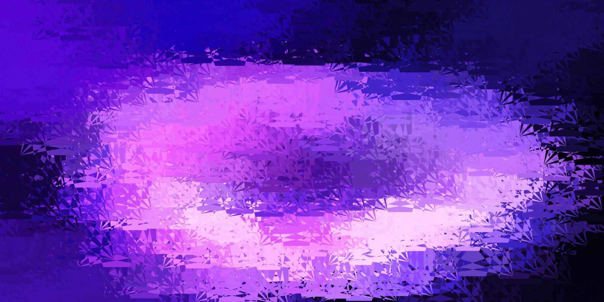 Light Purple vector backdrop with triangles, lines.