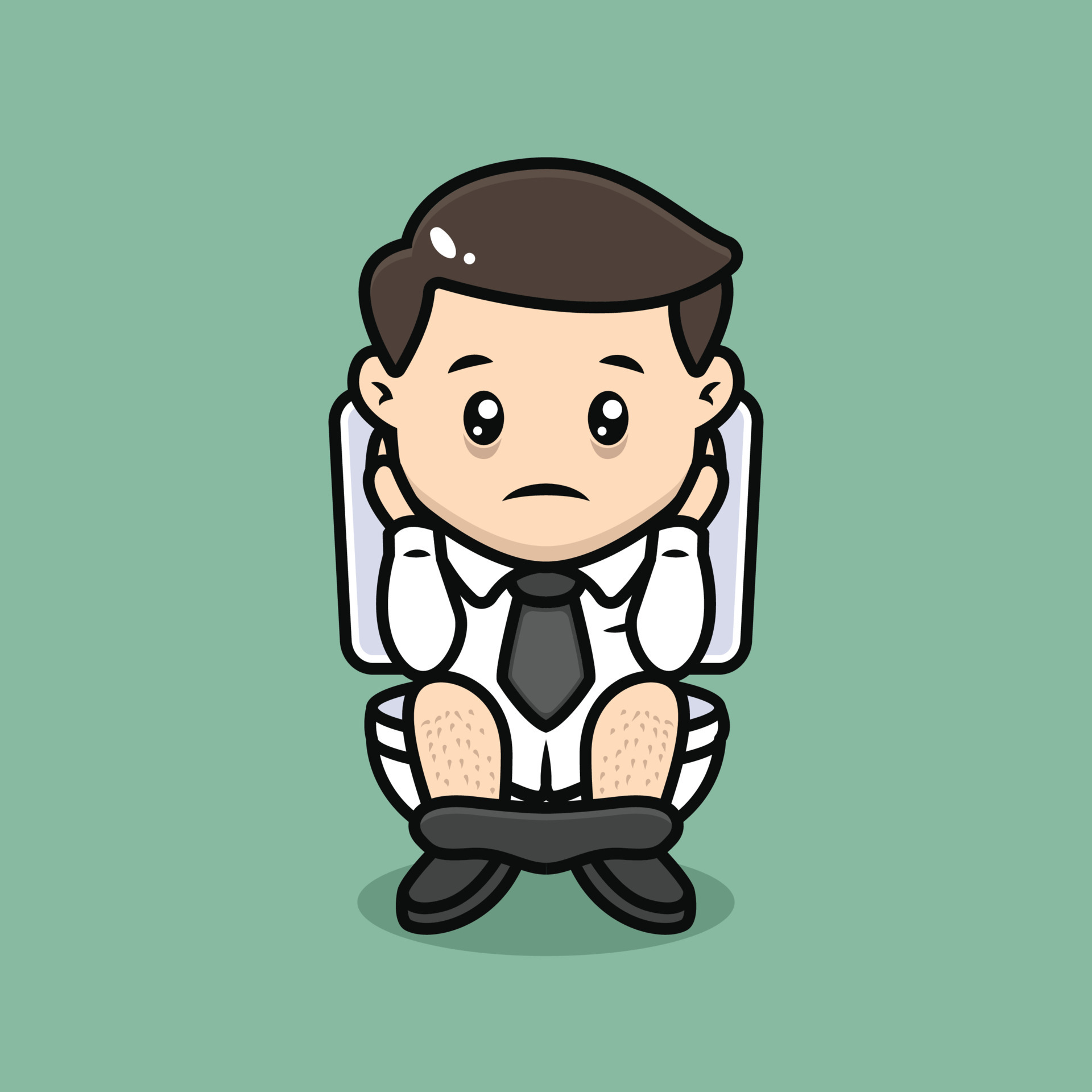 Stressed business man 5139011 Vector Art at Vecteezy