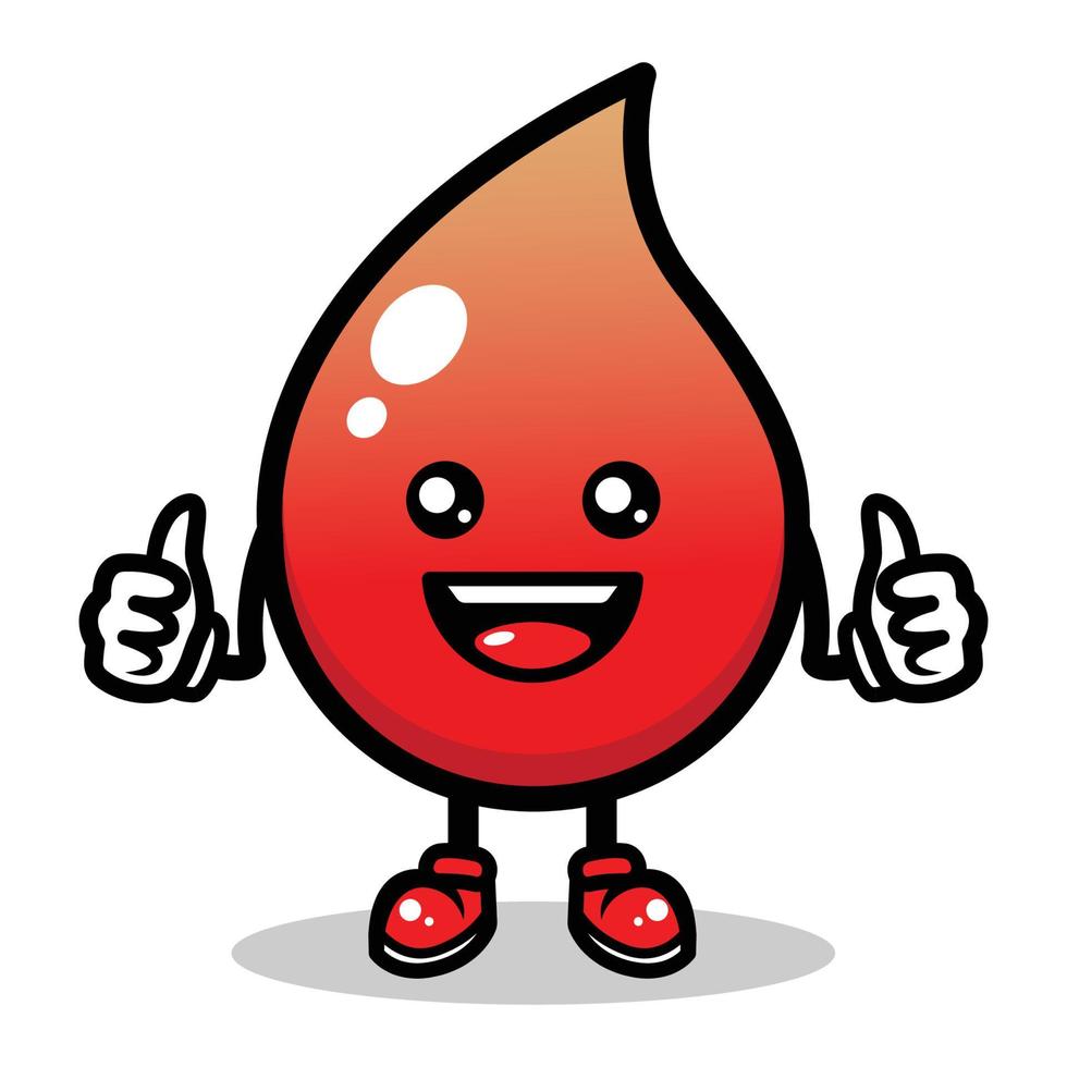 Blood mascot design vector