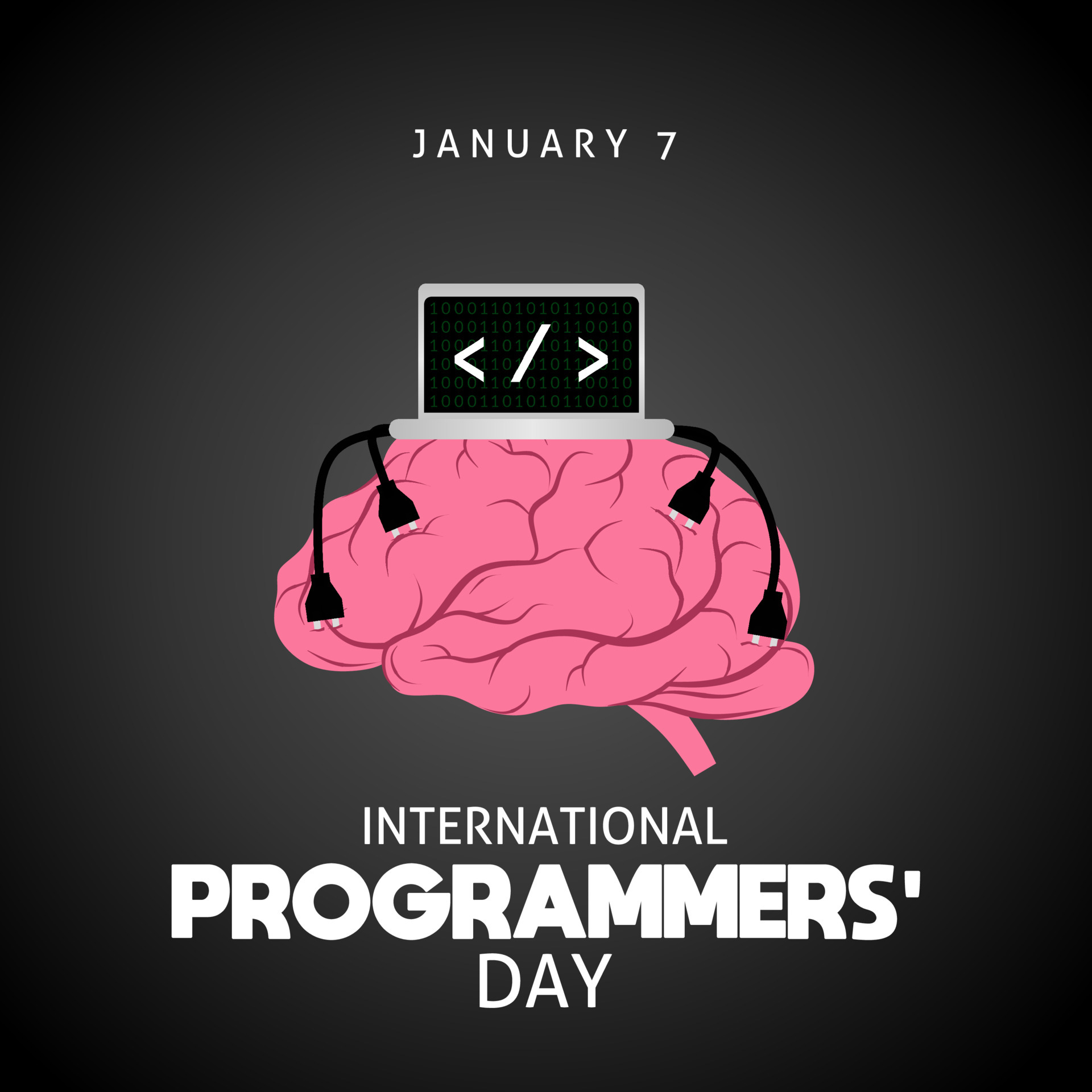 International programmers day theme template poster or banner. 5139108