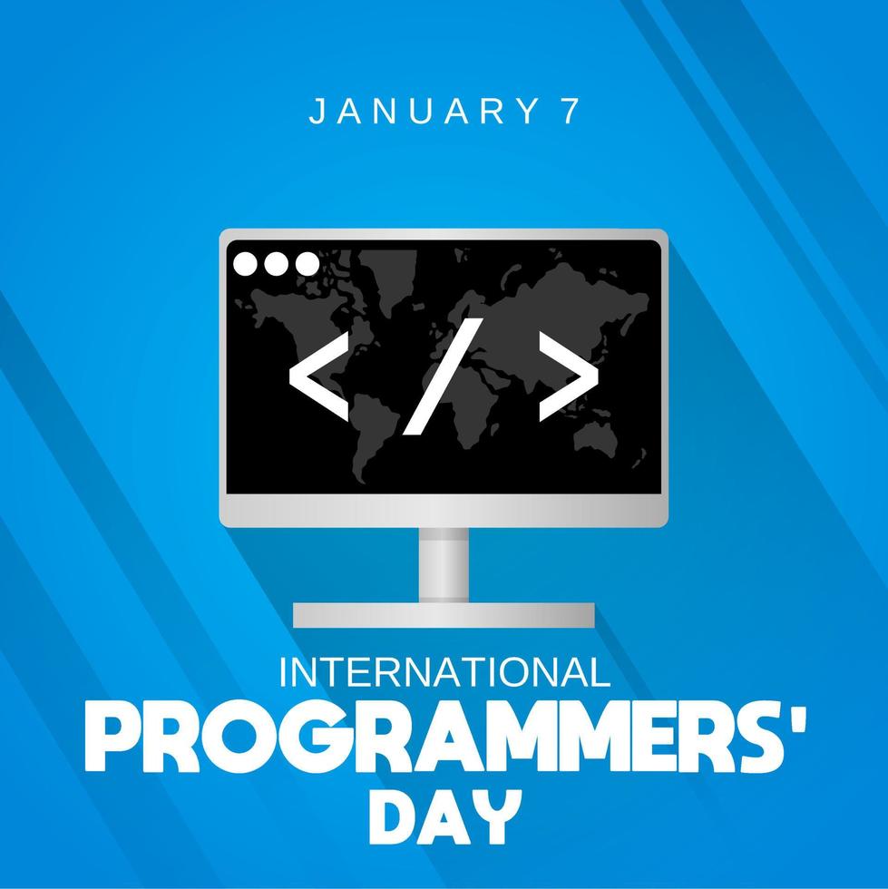 International programmers day theme template poster or banner. 5139113
