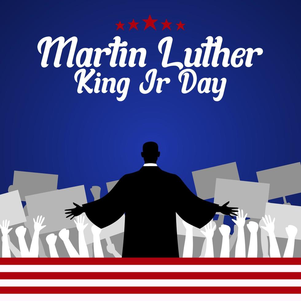 Martin Luther king jr day theme poster vector