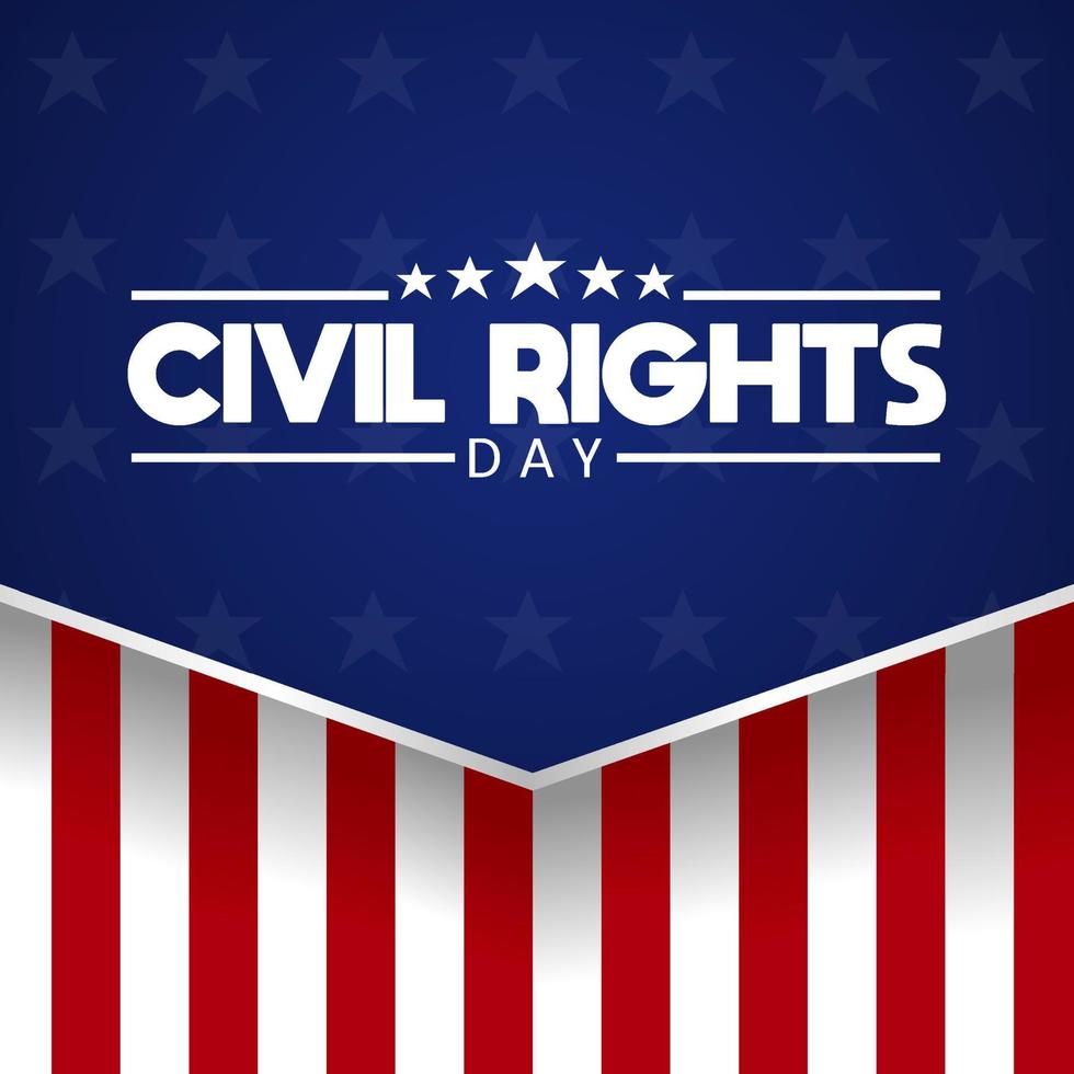 Civil rights day theme template vector