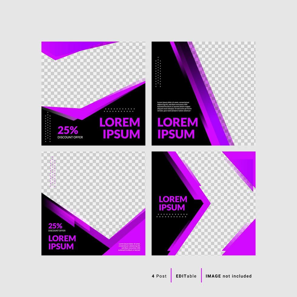 Design backgrounds for social media post for general business free vector