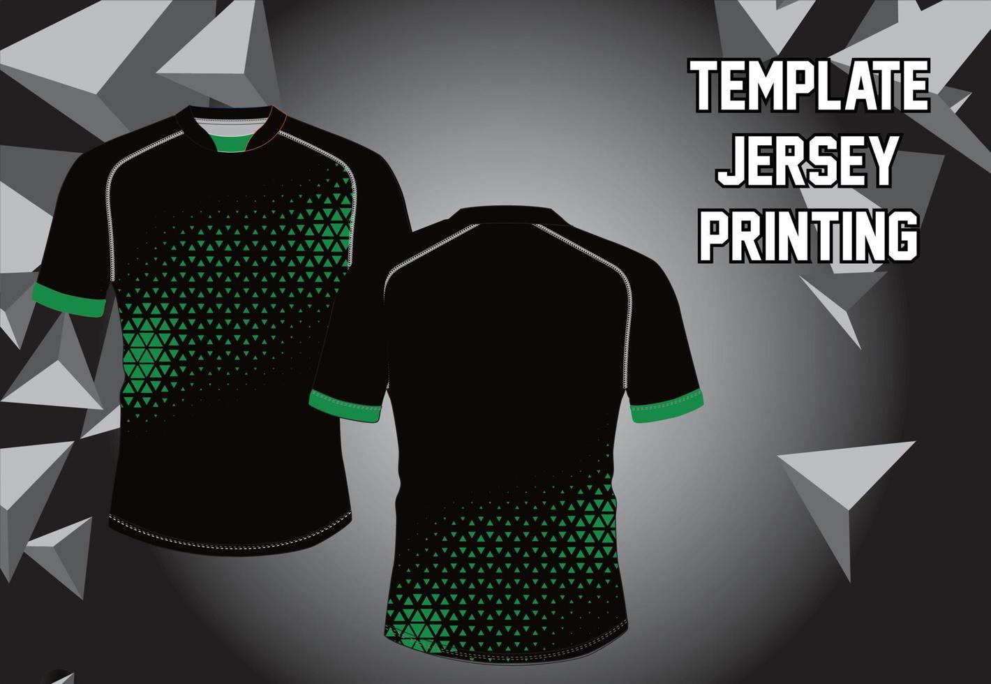 plantilla de patrón abstracto vectorial de diseño de jersey que se muestra en la parte delantera y trasera para equipos de fútbol, baloncesto, ciclismo, béisbol, voleibol, carreras, etc. vector