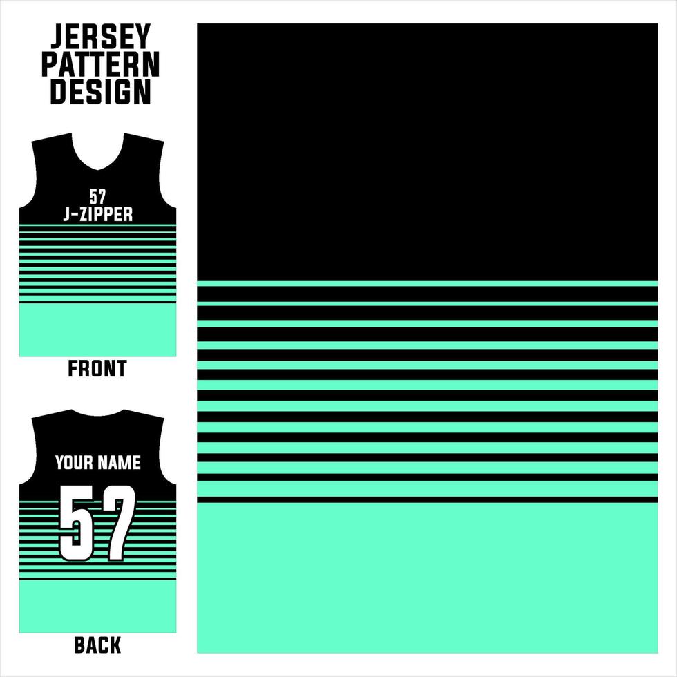 plantilla de patrón abstracto vectorial de diseño de jersey que se muestra en la parte delantera y trasera para equipos de fútbol, baloncesto, ciclismo, béisbol, voleibol, carreras, etc. vector