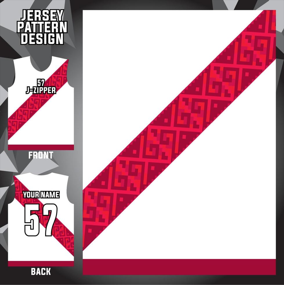 jersey design vector abstract pattern template display front and back for football teams, basketball, cycling, baseball, volleyball, racing, etc.