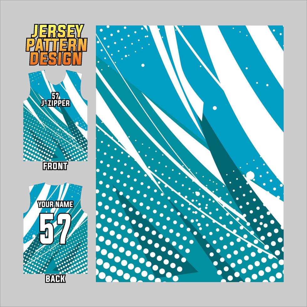 patrón de diseño abstracto para la impresión de camisetas deportivas. plantillas de camisetas sublimes para fútbol, bádminton, ciclismo, baloncesto, voleibol, etc. vector