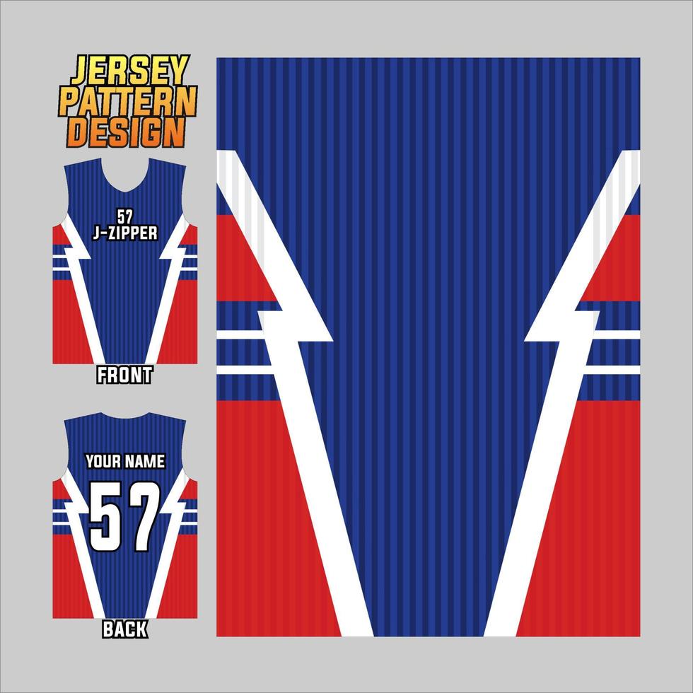 Abstract design pattern for sports jersey printing. sublime jersey templates for soccer, badminton, cycling, basketball, volleyball, etc vector