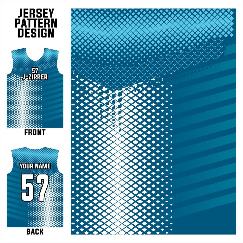 plantilla de patrón abstracto vectorial de diseño de jersey que se muestra en la parte delantera y trasera para equipos de fútbol, baloncesto, ciclismo, béisbol, voleibol, carreras, etc. vector