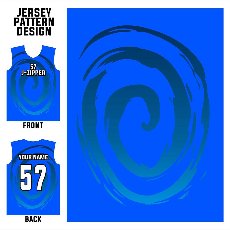 plantilla de patrón abstracto vectorial de diseño de jersey que se muestra en la parte delantera y trasera para equipos de fútbol, baloncesto, ciclismo, béisbol, voleibol, carreras, etc. vector