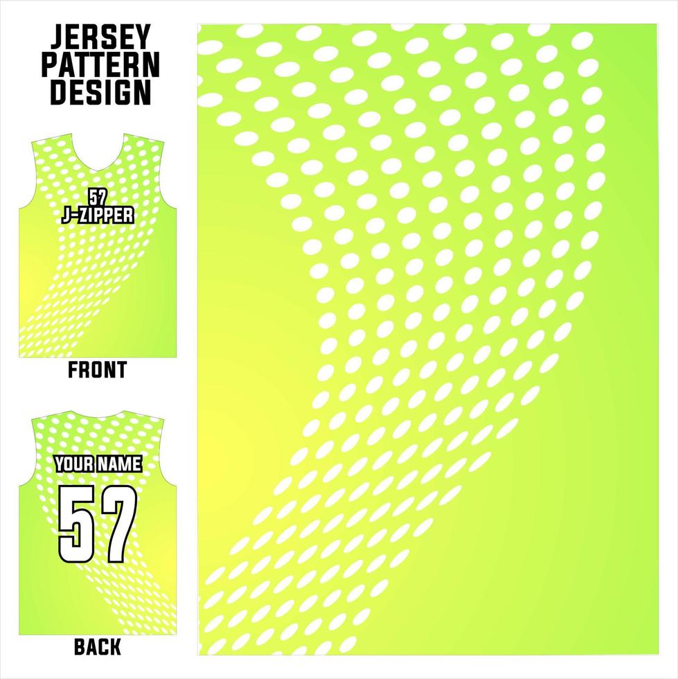 plantilla de patrón abstracto vectorial de diseño de jersey que se muestra en la parte delantera y trasera para equipos de fútbol, baloncesto, ciclismo, béisbol, voleibol, carreras, etc. vector