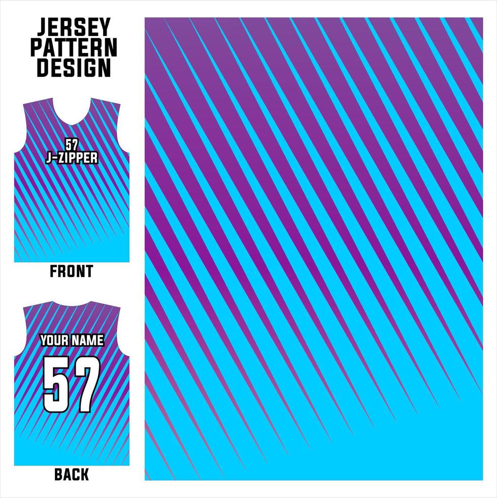 plantilla de patrón abstracto vectorial de diseño de jersey que se muestra en la parte delantera y trasera para equipos de fútbol, baloncesto, ciclismo, béisbol, voleibol, carreras, etc. vector