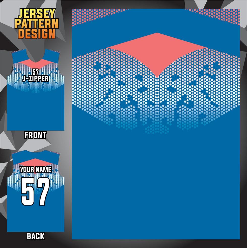 jersey design vector abstract pattern template display front and back for football teams, basketball, cycling, baseball, volleyball, racing, etc.