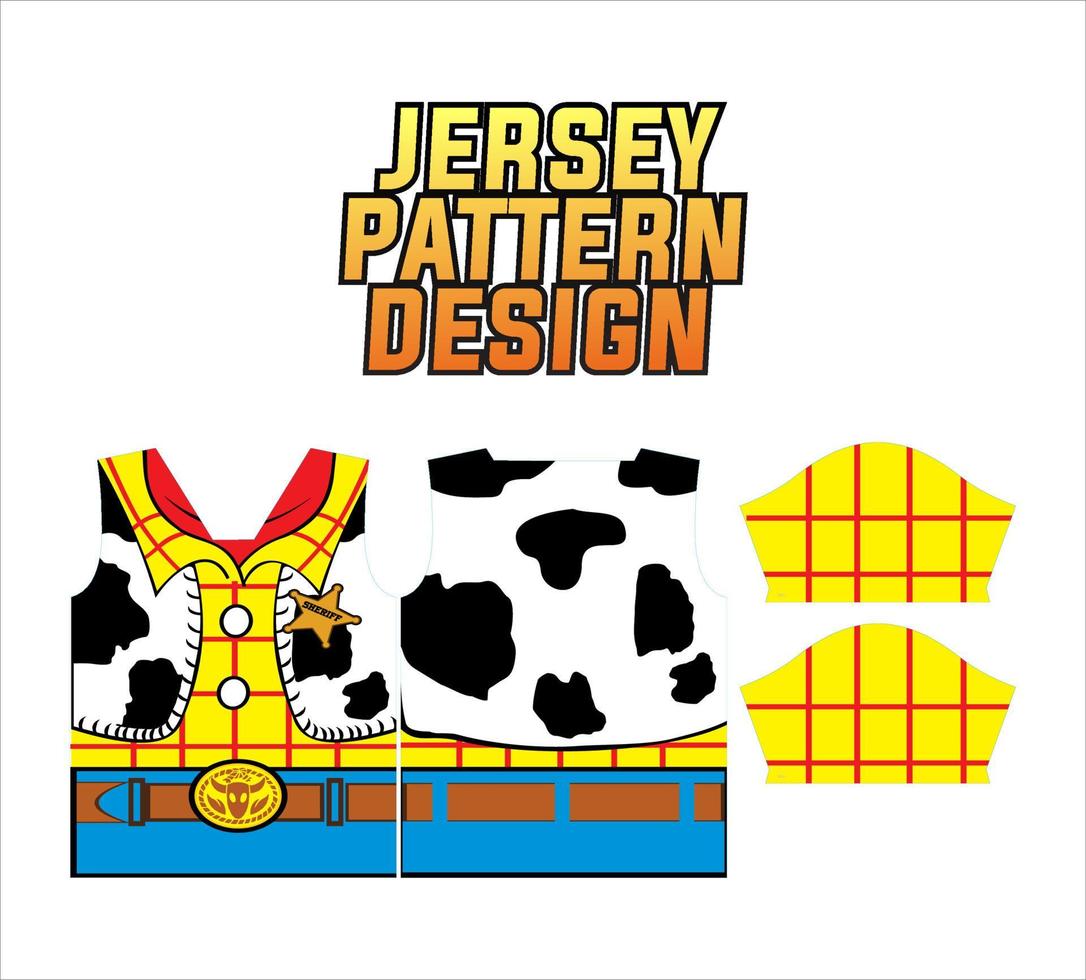 Abstract design pattern for sports jersey printing. sublime jersey templates for soccer, badminton, cycling, basketball, volleyball, etc vector