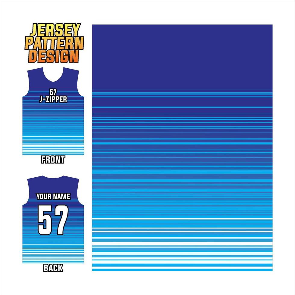 jersey design vector abstract pattern template display front and back for football teams, basketball, cycling, baseball, volleyball, racing, etc