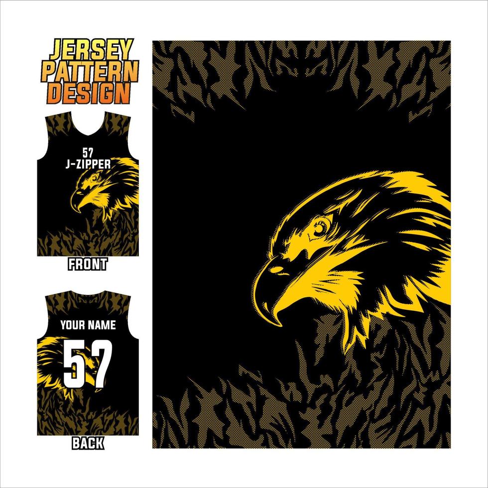 Abstract design pattern for sports jersey printing. sublime jersey templates for soccer, badminton, cycling, basketball, volleyball, etc vector