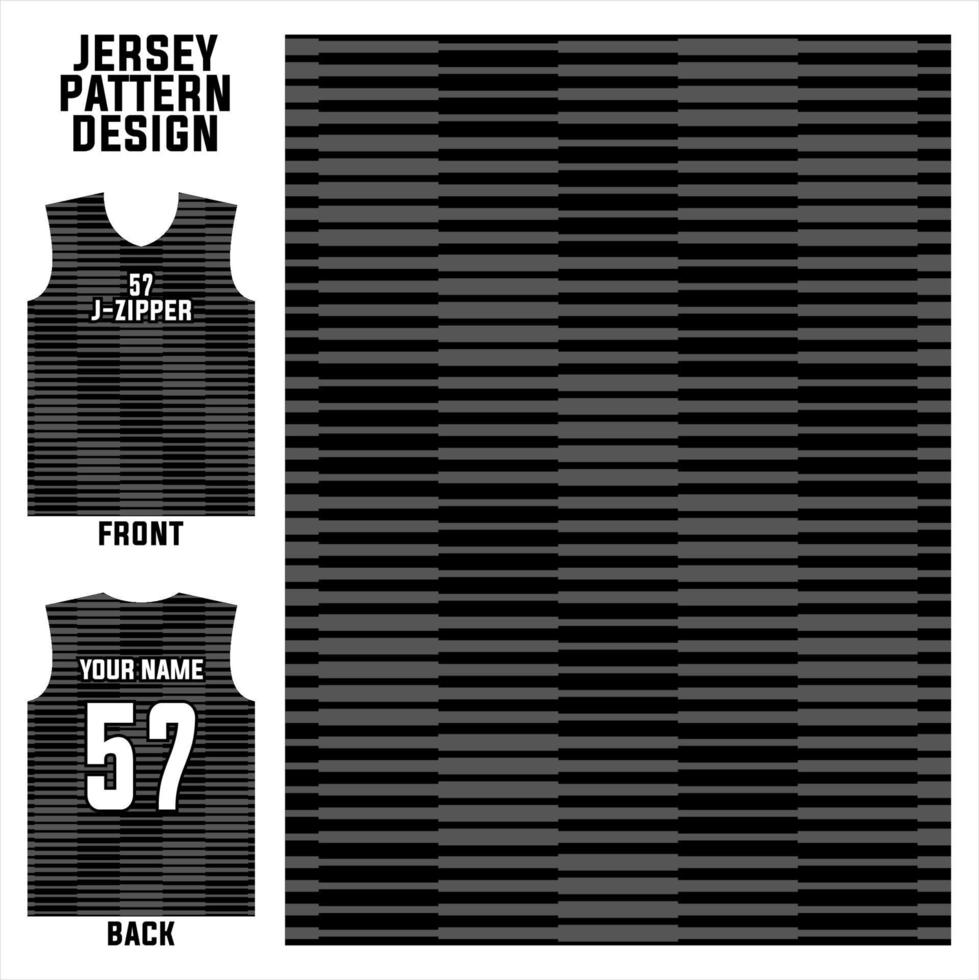 plantilla de patrón abstracto vectorial de diseño de jersey que se muestra en la parte delantera y trasera para equipos de fútbol, baloncesto, ciclismo, béisbol, voleibol, carreras, etc. vector