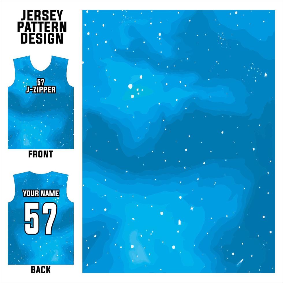 plantilla de patrón abstracto vectorial de diseño de jersey que se muestra en la parte delantera y trasera para equipos de fútbol, baloncesto, ciclismo, béisbol, voleibol, carreras, etc. vector