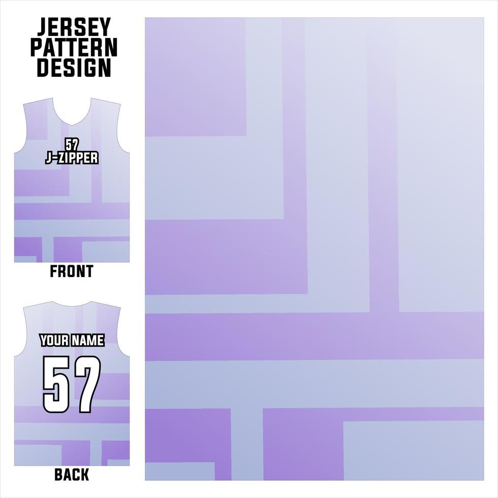 plantilla de patrón abstracto vectorial de diseño de jersey que se muestra en la parte delantera y trasera para equipos de fútbol, baloncesto, ciclismo, béisbol, voleibol, carreras, etc. vector