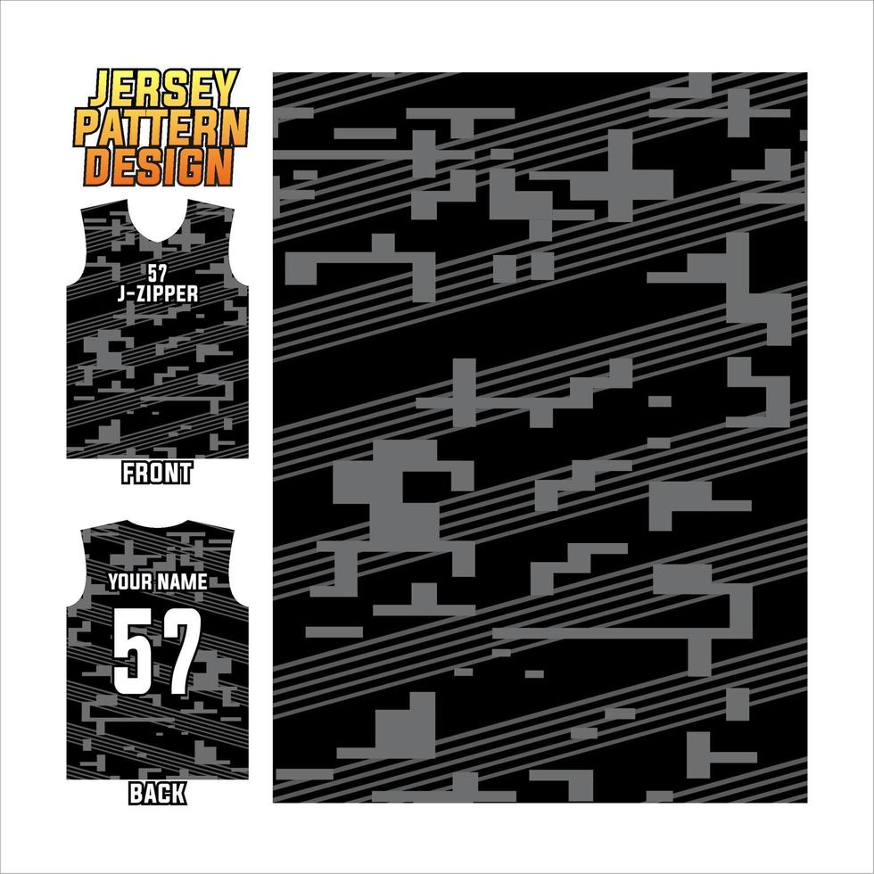 jersey design vector abstract pattern template display front and back for football teams, basketball, cycling, baseball, volleyball, racing, etc