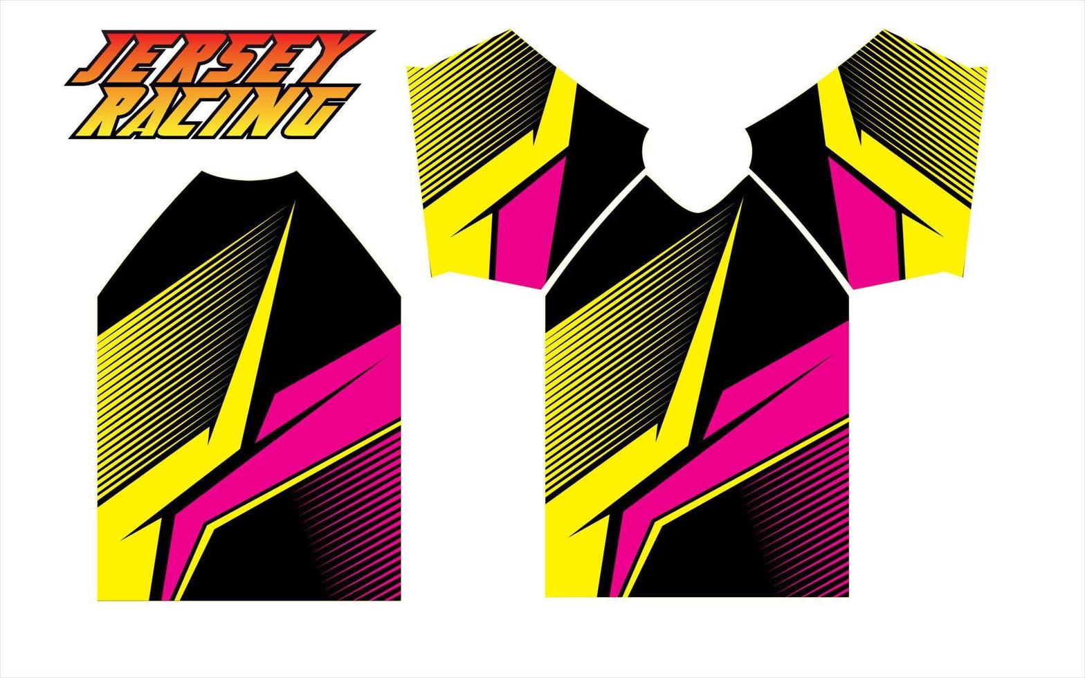 coloridos patrones de diseño de camisetas de carreras para imprimir y sublime vector