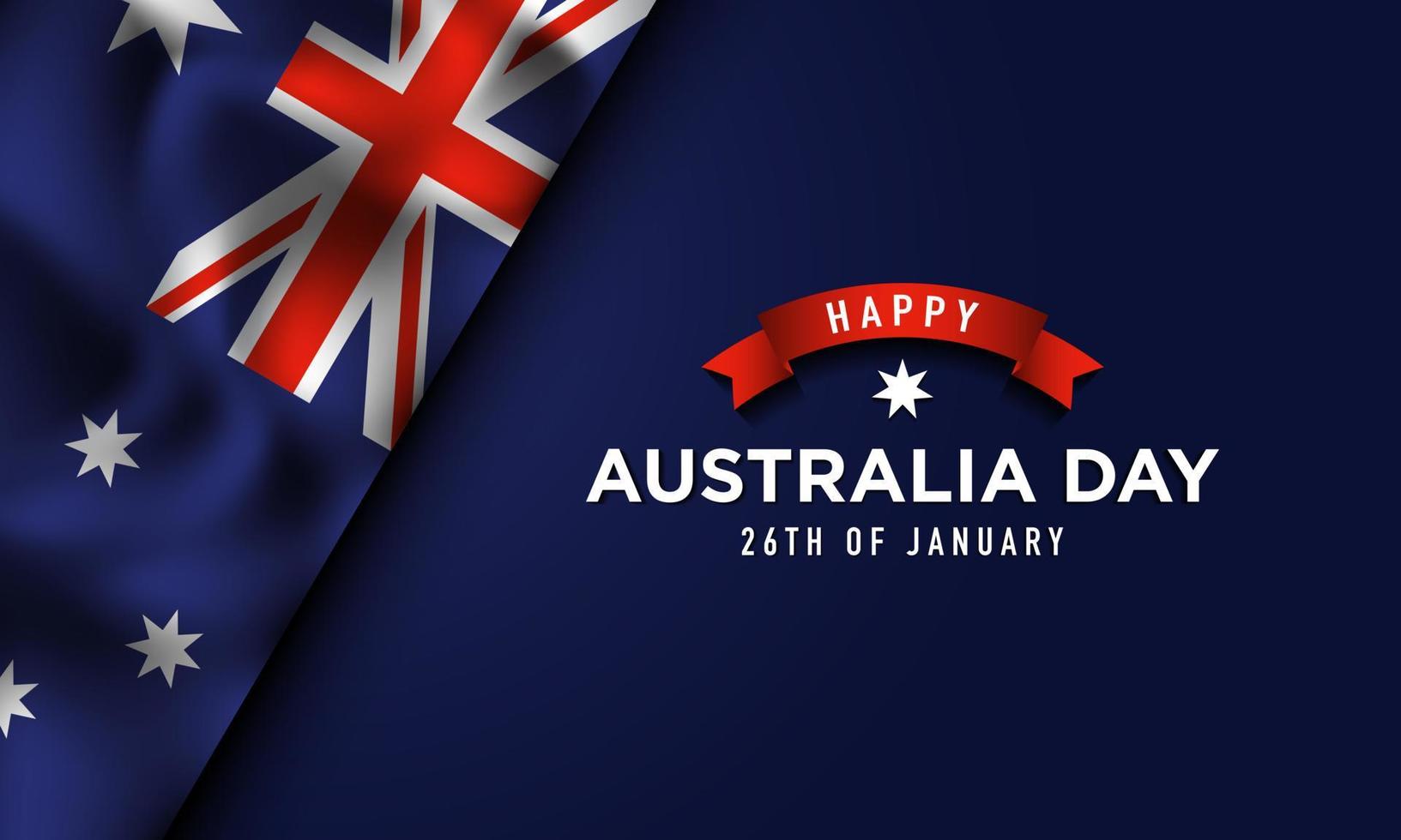 Australia Day Background Design. Vector Illustration.