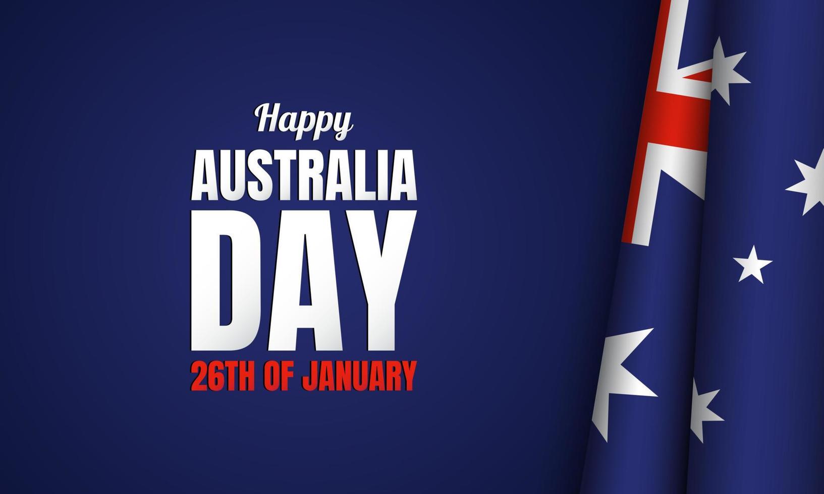 Australia Day Background Design. Vector Illustration.