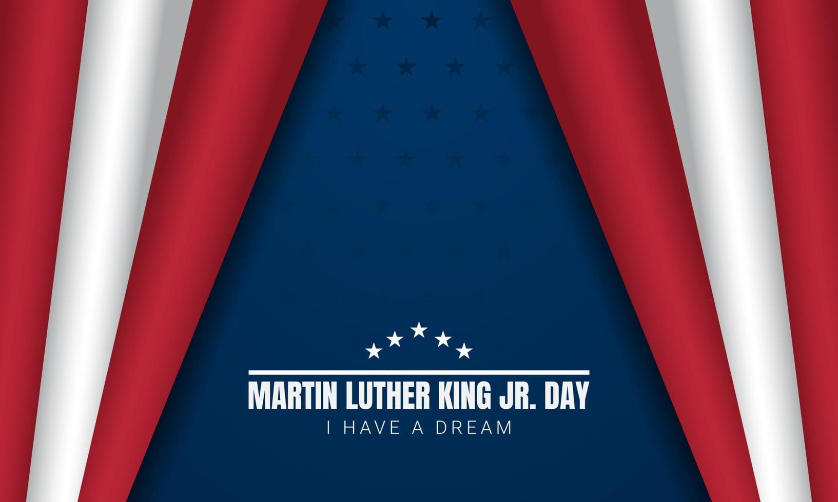 Martin Luther King hijo. fondo del día. ilustración vectorial vector