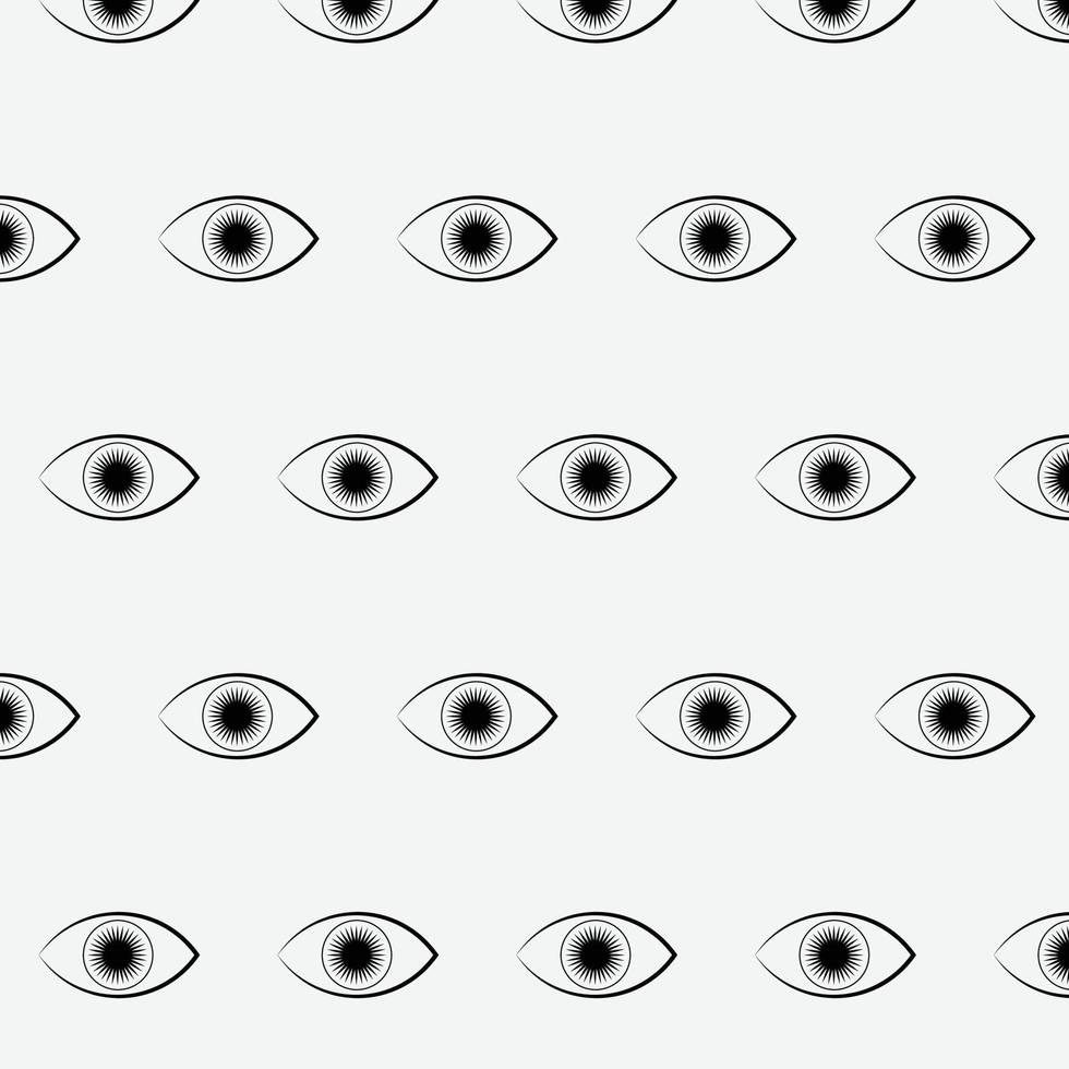 One Eye Pattern Background vector