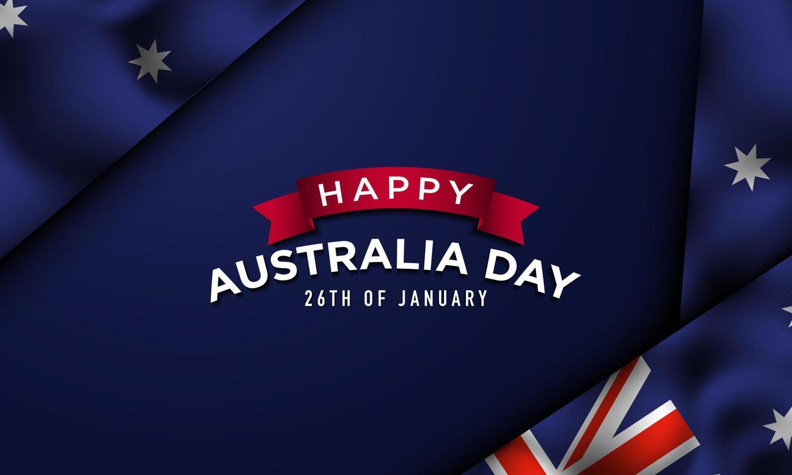 Australia Day Background Design. Vector Illustration.