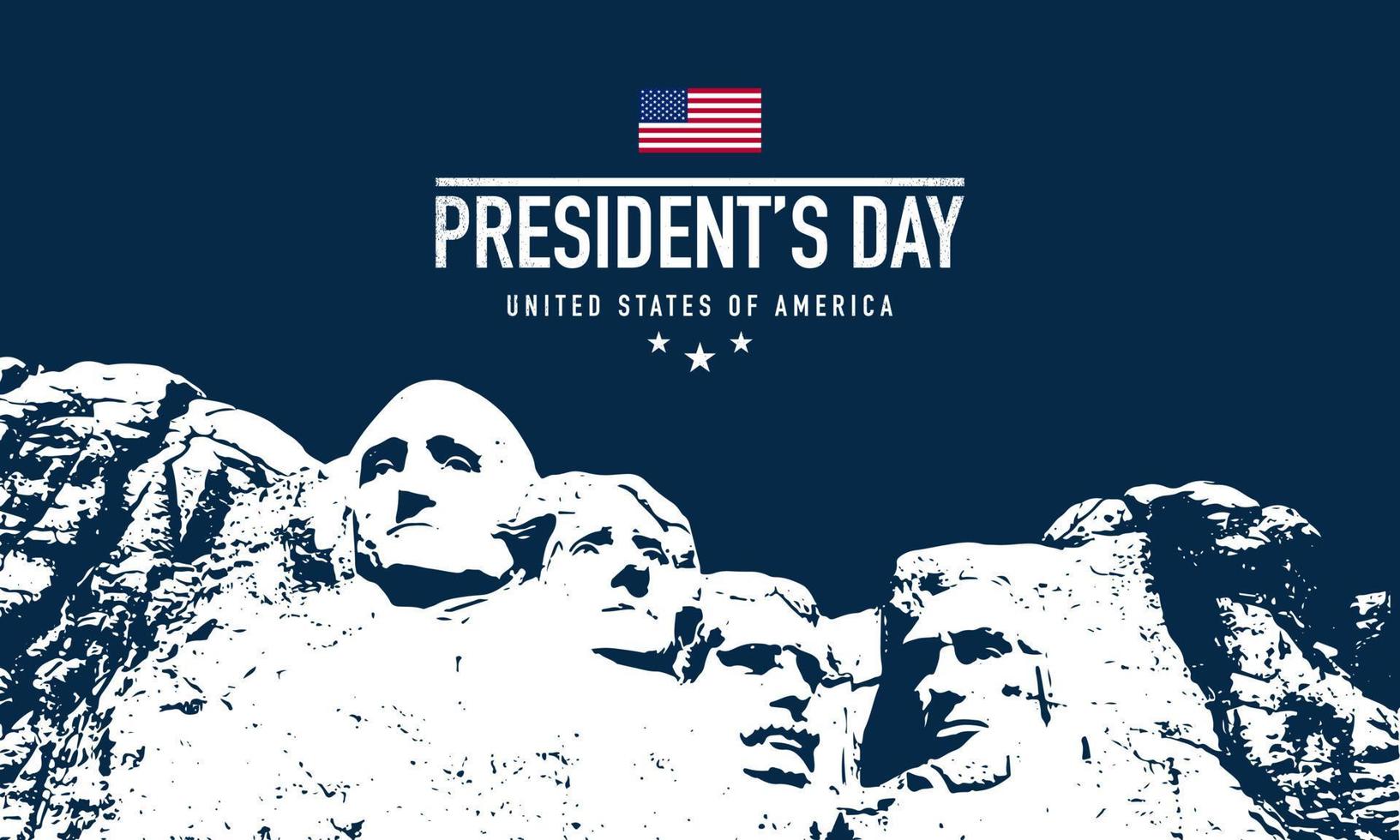 President's Day Background Design. Vector Illustration.