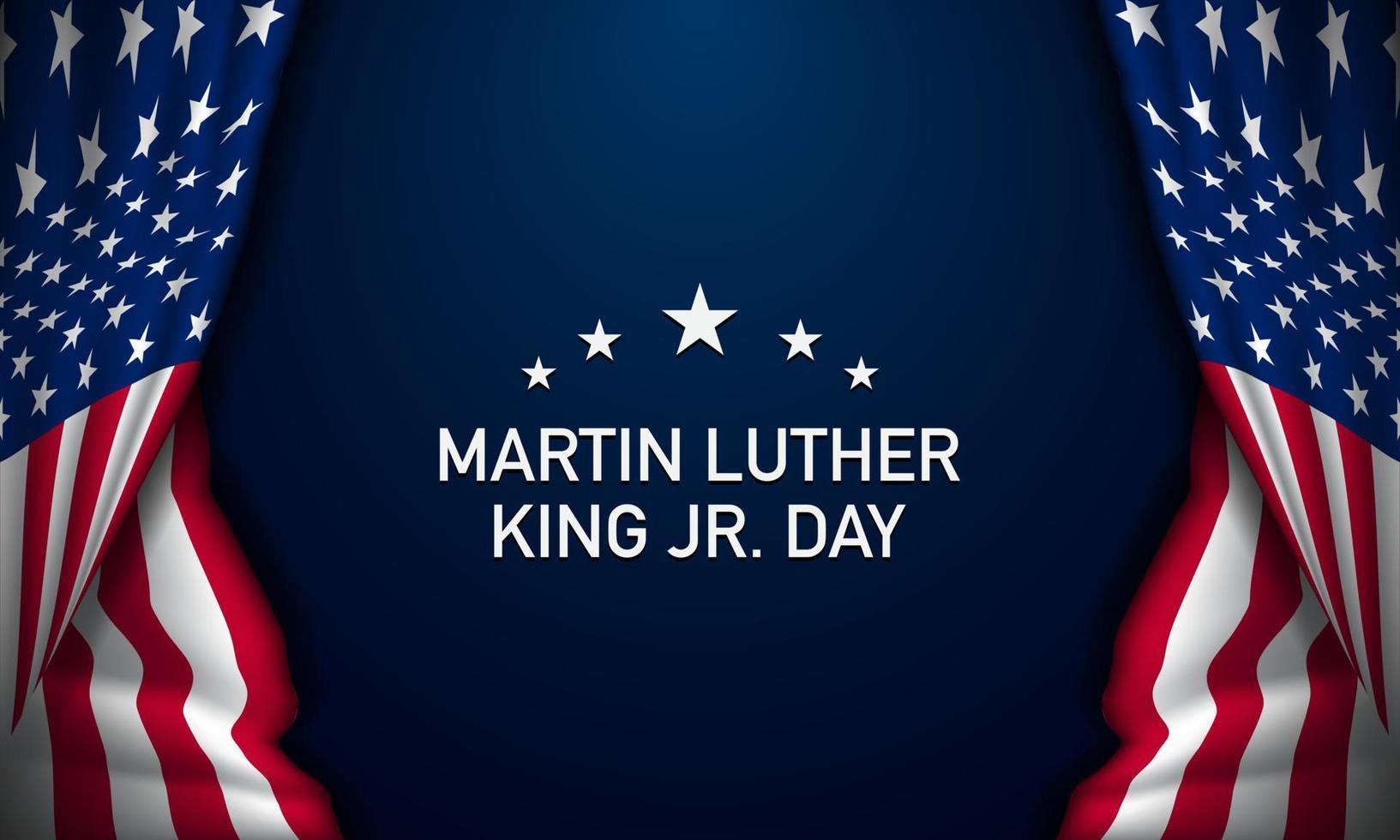 Martin Luther King hijo. fondo del día. ilustración vectorial vector